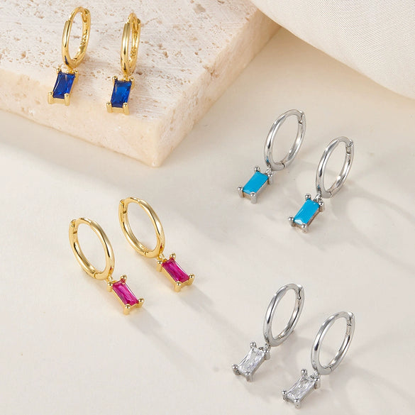 Wholesale S925 Silver Electroplated Geometric Earrings For Women