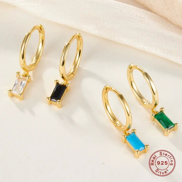 Wholesale S925 Silver Electroplated Geometric Earrings For Women