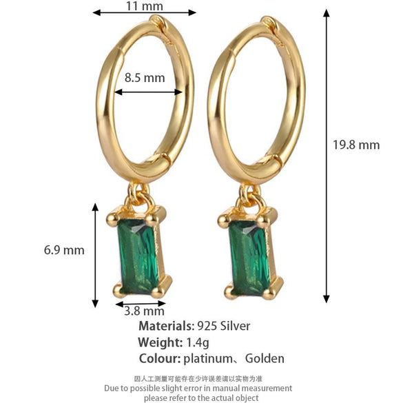 Wholesale S925 Silver Electroplated Geometric Earrings For Women