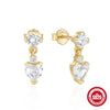 Wholesale S925 Silver Elegant Simple Retro Sweet Water Drop Earrings For Women With Geometric Design And Electroplating Treatment