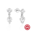 Wholesale S925 Silver Elegant Simple Retro Sweet Water Drop Earrings For Women With Geometric Design And Electroplating Treatment