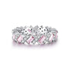 Wholesale S925 Silver Emerald Cut Geometric Ring With Electroplating Treatment
