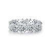 Wholesale S925 Silver Emerald Cut Geometric Ring With Electroplating Treatment