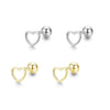 Wholesale S925 Silver Fashion Hollow Heart Earrings For Women With Seiko Treatment