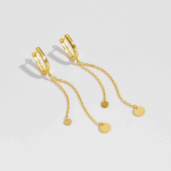 Wholesale S925 Silver Fashion New Earrings With Tassel And Exquisite French Ear Buckle Platinum Or 18K Gold Electroplated