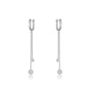Wholesale S925 Silver Fashion New Earrings With Tassel And Exquisite French Ear Buckle Platinum Or 18K Gold Electroplated