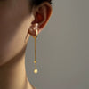 Wholesale S925 Silver Fashion New Earrings With Tassel And Exquisite French Ear Buckle Platinum Or 18K Gold Electroplated