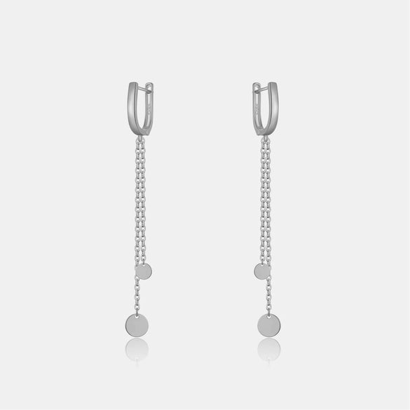 Wholesale S925 Silver Fashion New Earrings With Tassel And Exquisite French Ear Buckle Platinum Or 18K Gold Electroplated
