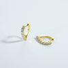 Wholesale S925 Silver Fashionable Love Earrings With Geometric Design And Electroplated Finish