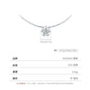 Wholesale S925 Silver Flower Diamond Necklace Clavicle Chain For Women With Sandblasted Texture