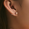 Wholesale S925 Silver Flower Style Earrings Set With Diamonds For Women
