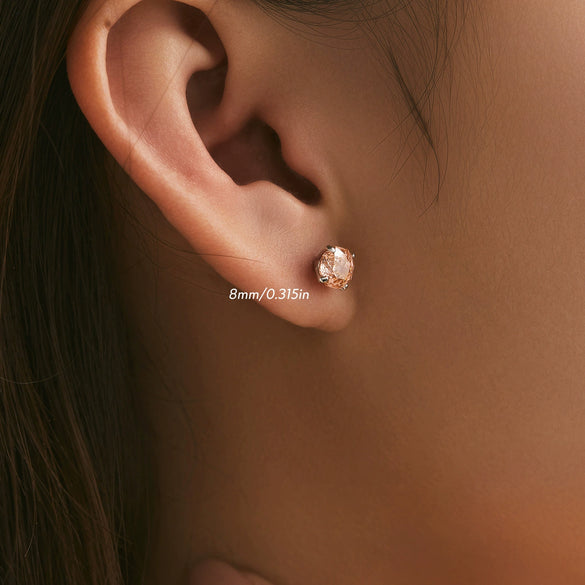 Wholesale S925 Silver Flower Style Earrings Set With Diamonds For Women