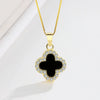 Wholesale S925 Silver Fourleaf Clover Necklace For Women With Electroplating Treatment