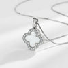 Wholesale S925 Silver Fourleaf Clover Necklace For Women With Electroplating Treatment
