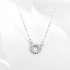 Wholesale S925 Silver Geometric Donut Earrings And Necklace For Female