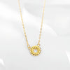 Wholesale S925 Silver Geometric Donut Earrings And Necklace For Female