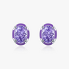 Wholesale S925 Silver Geometric Eggshaped Diamond Earrings For Women