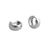 Wholesale S925 Silver Geometric Electroplated Round Earrings Unisex Fashion