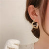 Wholesale S925 Silver Geometric Electroplated Stud Earrings For Women