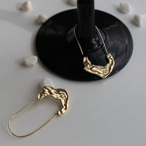 Wholesale S925 Silver Geometric Electroplated Stud Earrings For Women