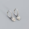 Wholesale S925 Silver Geometric Heartshaped Electroplated Women's Earrings