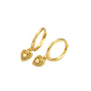 Wholesale S925 Silver Geometric Heartshaped Electroplated Women's Earrings