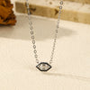 Wholesale S925 Silver Geometric Hexagon Women's Simple Clavicle Necklace With Electroplating
