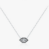Wholesale S925 Silver Geometric Hexagon Women's Simple Clavicle Necklace With Electroplating