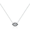 Wholesale S925 Silver Geometric Hexagon Women's Simple Clavicle Necklace With Electroplating
