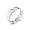 Wholesale S925 Silver Geometric Irregular Fish Scale Round Open Ring For Women With Electroplating