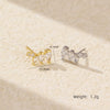 Wholesale S925 Silver Geometric Irregular Zircon Diamond Electroplated Earrings For Women