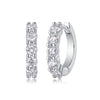 Wholesale S925 Silver Geometric Moissanite Earrings Set With Diamonds For Women