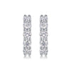 Wholesale S925 Silver Geometric Moissanite Earrings Set With Diamonds For Women