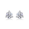 Wholesale S925 Silver Geometric Moissanite Inlay Earrings For Women