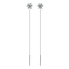 Wholesale S925 Silver Geometric Moissanite Tassel Earrings For Women