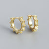 Wholesale S925 Silver Geometric Punk Metal Earring For Women With Electroplating Treatment