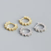 Wholesale S925 Silver Geometric Punk Metal Earring For Women With Electroplating Treatment