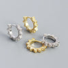 Wholesale S925 Silver Geometric Punk Metal Earring For Women With Electroplating Treatment