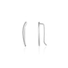 Wholesale S925 Silver Geometric Simple Women's Earrings With Electroplating Platinum 18K Gold