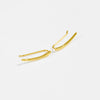 Wholesale S925 Silver Geometric Simple Women's Earrings With Electroplating Platinum 18K Gold