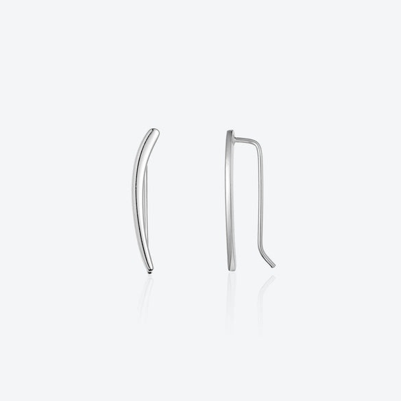 Wholesale S925 Silver Geometric Simple Women's Earrings With Electroplating Platinum 18K Gold