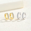 Wholesale S925 Silver Geometric U Shape Electroplated Niche Style Earbone Clips For Women