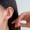 Wholesale S925 Silver Geometric U Shape Electroplated Niche Style Earbone Clips For Women