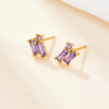 Wholesale S925 Silver Geometric Zircon Earrings