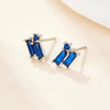 Wholesale S925 Silver Geometric Zircon Earrings
