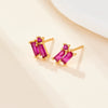 Wholesale S925 Silver Geometric Zircon Earrings