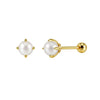 Wholesale S925 Silver Geometric Zirconia Flat Screw Thread Piercing Ear Bone Stud Minimalist Earrings For Women