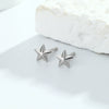 Wholesale S925 Silver Goldplated Fivepointed Starshaped Earring