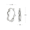 Wholesale S925 Silver Goldplated Wave Pattern White Deer Fashion Niche Women's Earrings