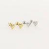 Wholesale S925 Silver Heart Shape Electroplated Earrings For Women